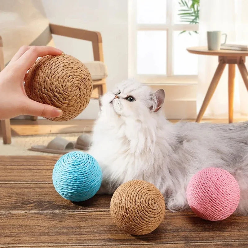 Interactive Sisal Cat Scratching Ball
