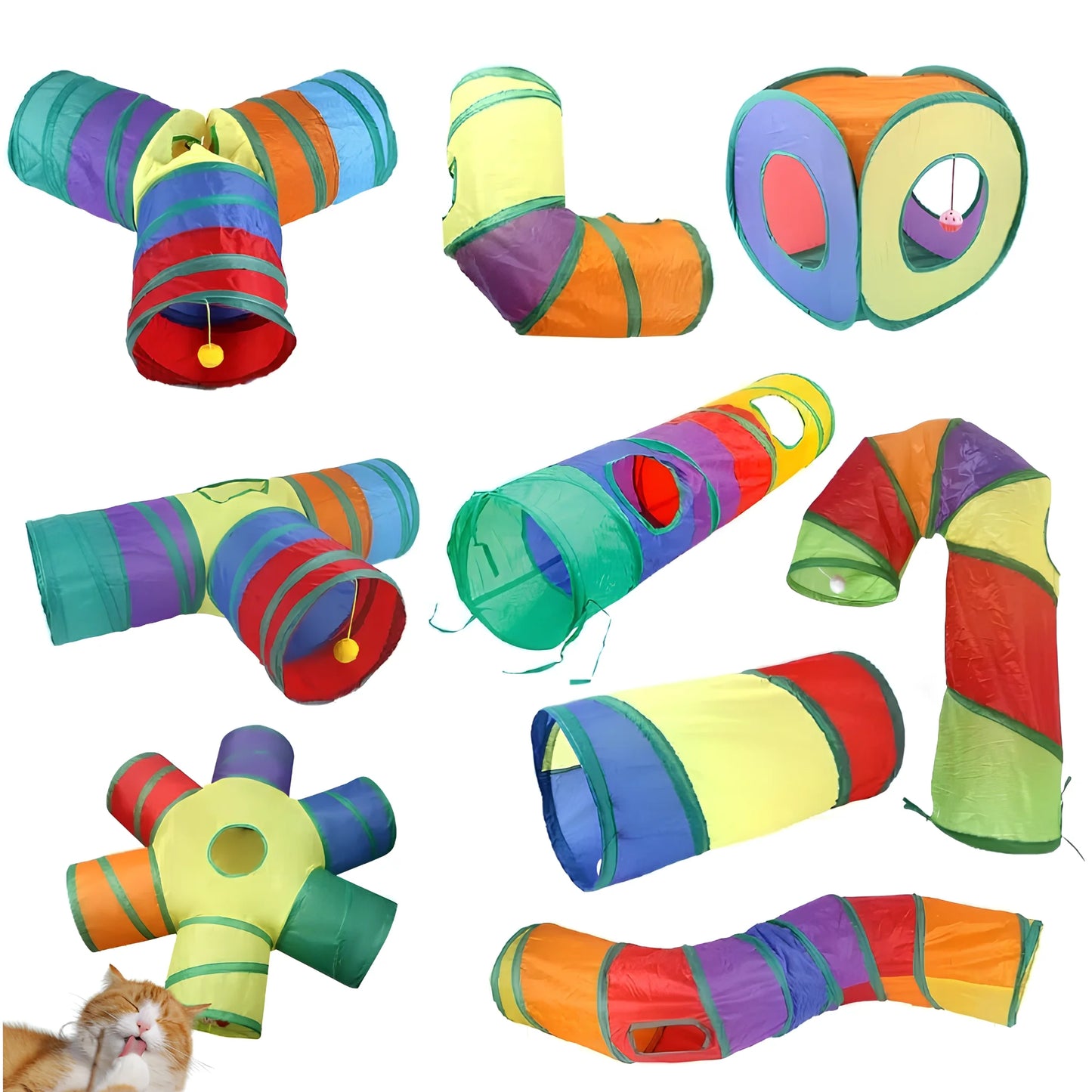 Indoor Cat Play Tunnels