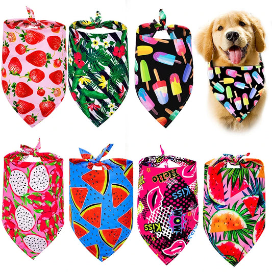 Fun Pattern Cotton Pet Bandanas