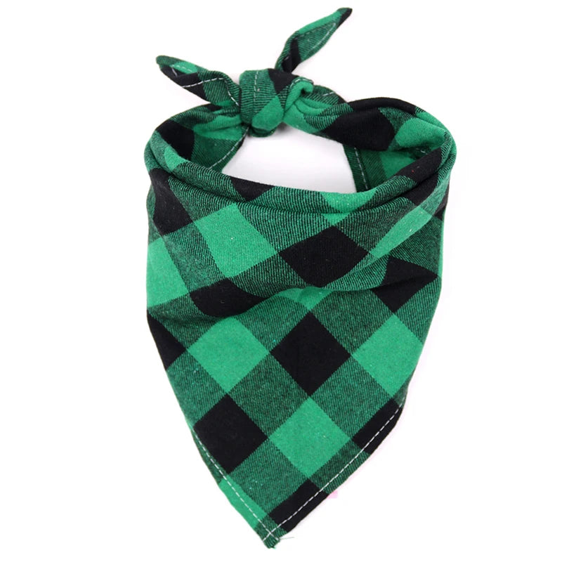 Plaid Cotton Pet Bandana