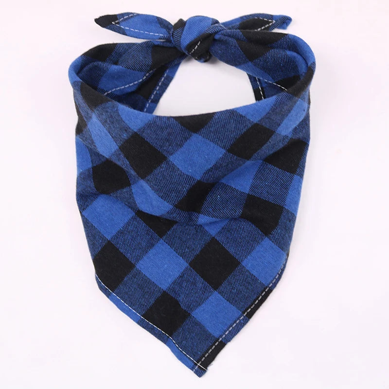 Plaid Cotton Pet Bandana