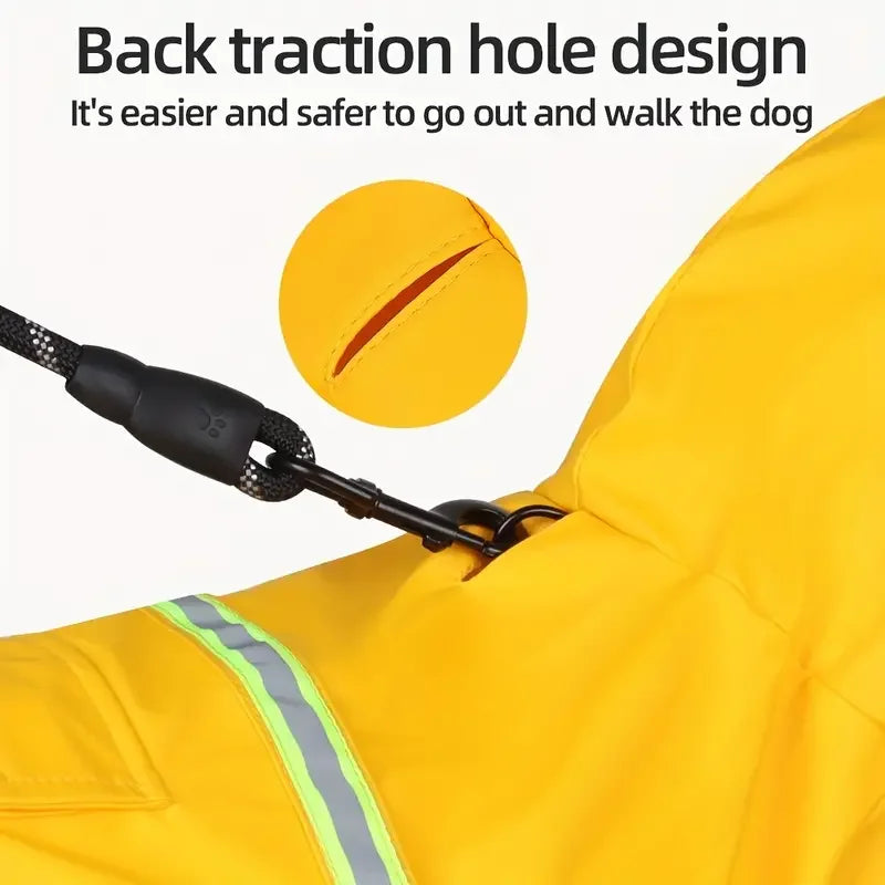 Hooded Dog Raincoat
