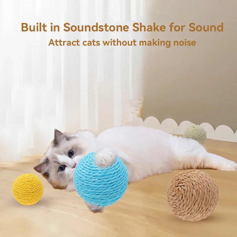 Interactive Sisal Cat Scratching Ball