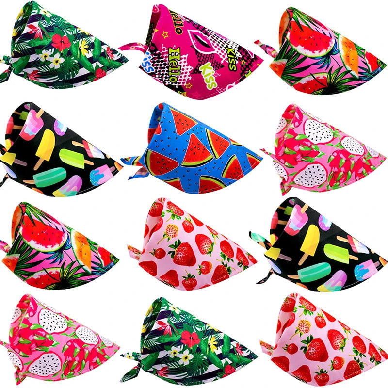 Fun Pattern Cotton Pet Bandanas