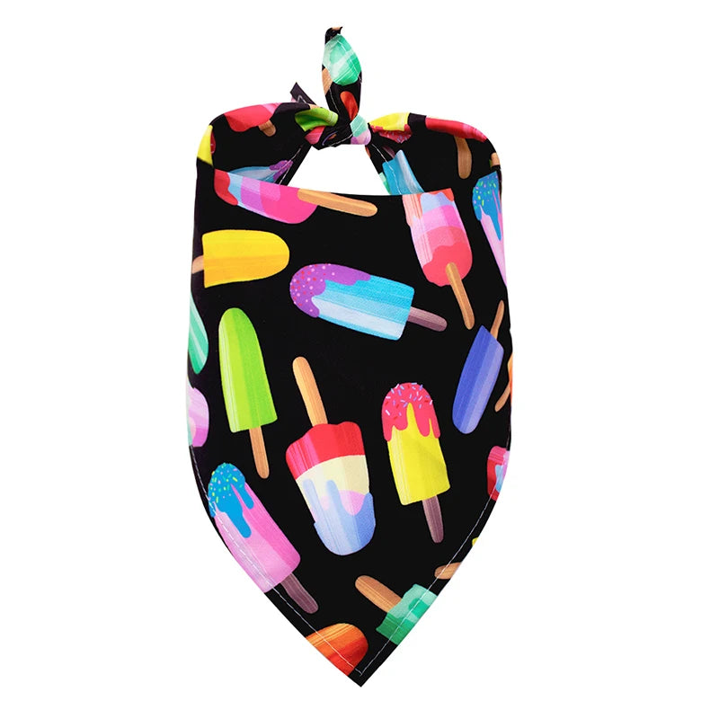 Fun Pattern Cotton Pet Bandanas