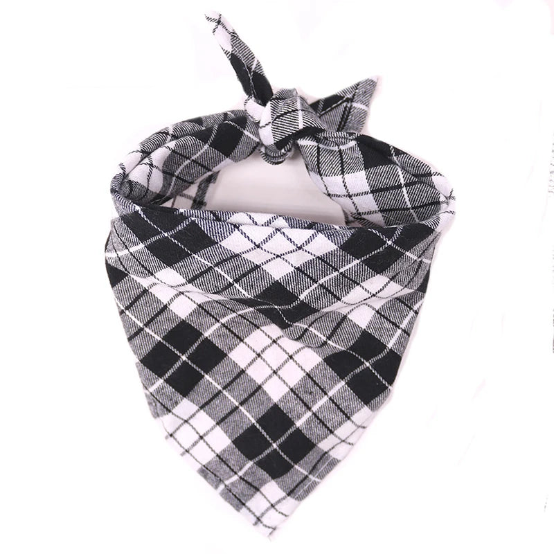 Plaid Cotton Pet Bandana
