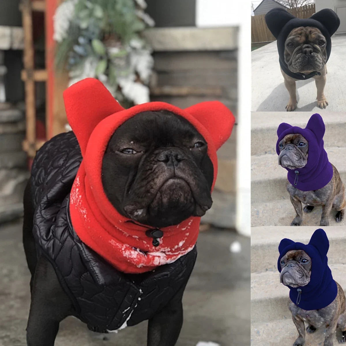 Cute Dog's Fleece Bear Hat